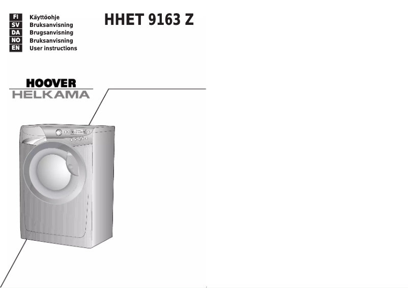 First page image of the manual for HHET 9163Z