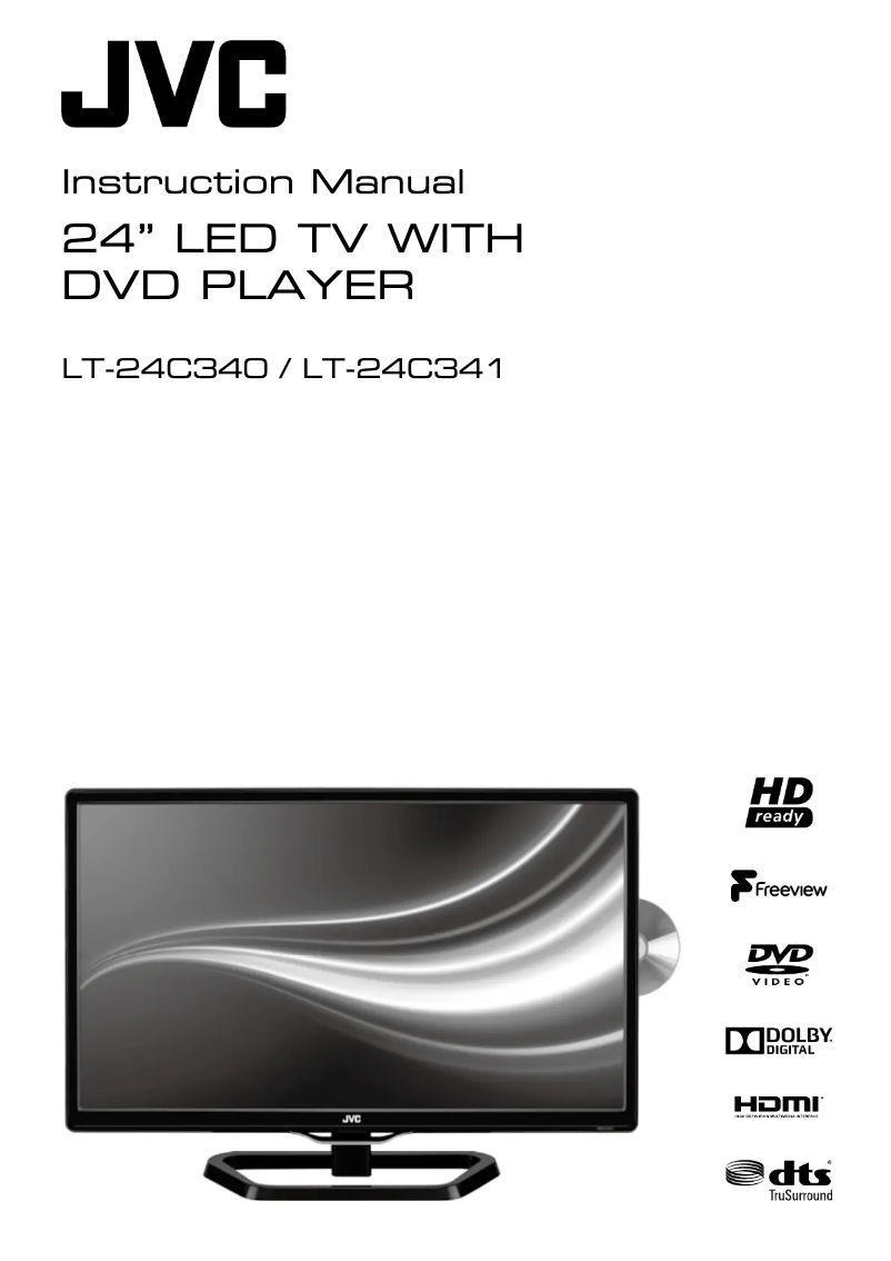 Page 1 of the manual User Manual JVC LT-24C341