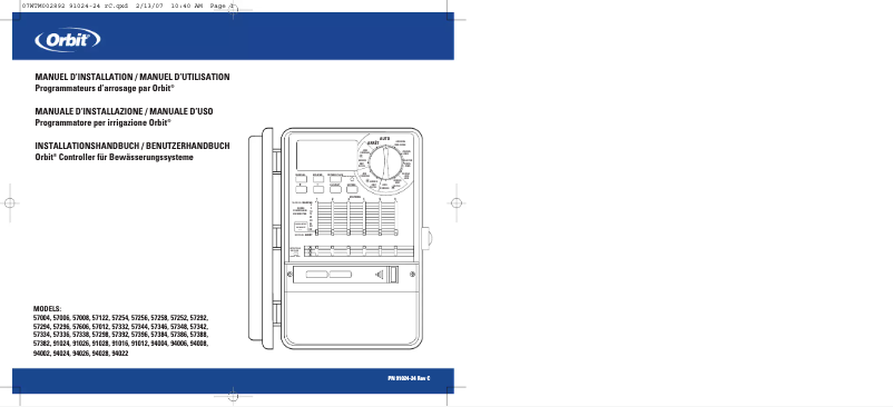 First page image of the manual for WaterMaster 57332
