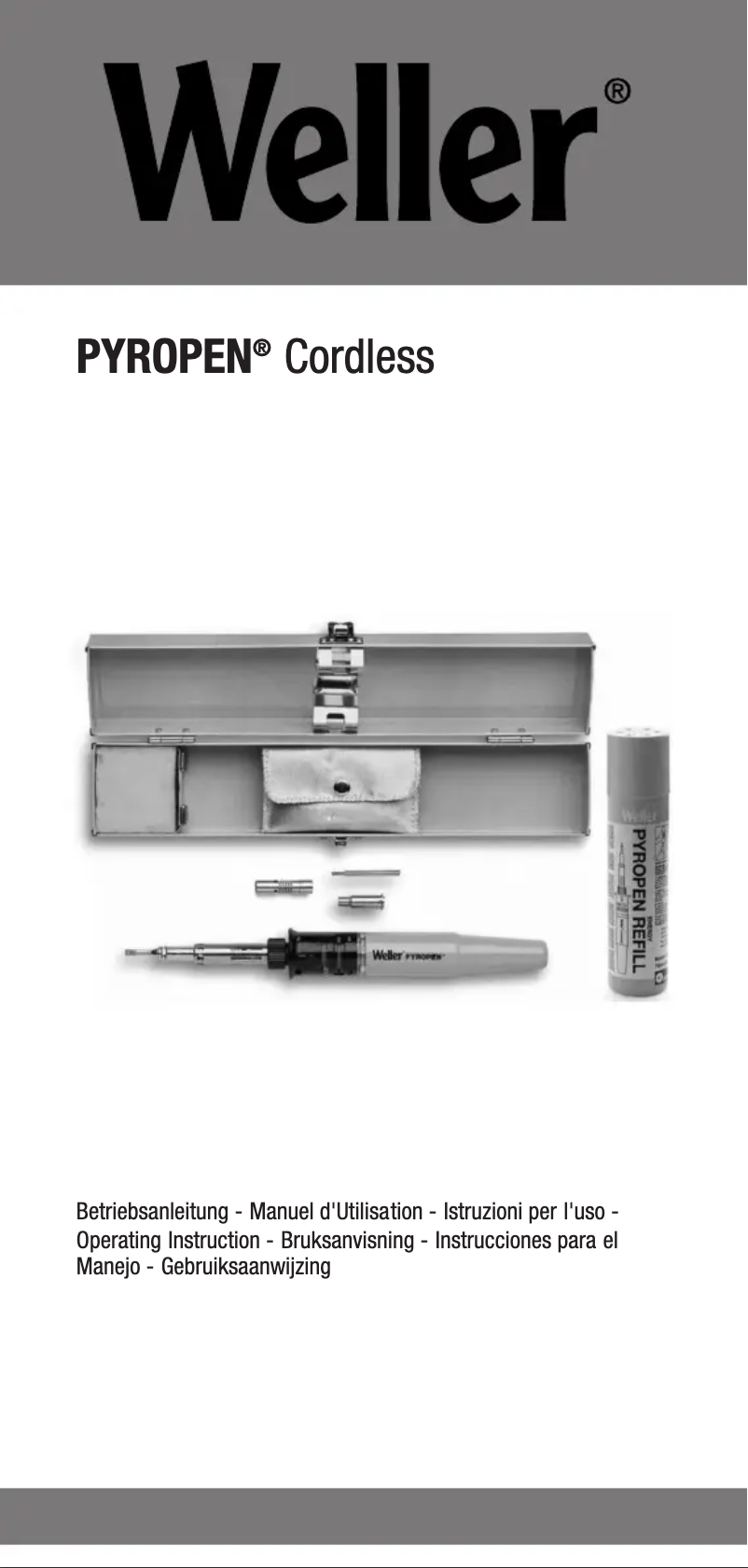 First page image of the manual for Pyropen Cordless