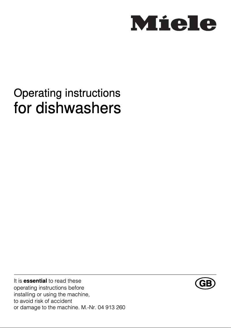 First page image of the manual for G 307