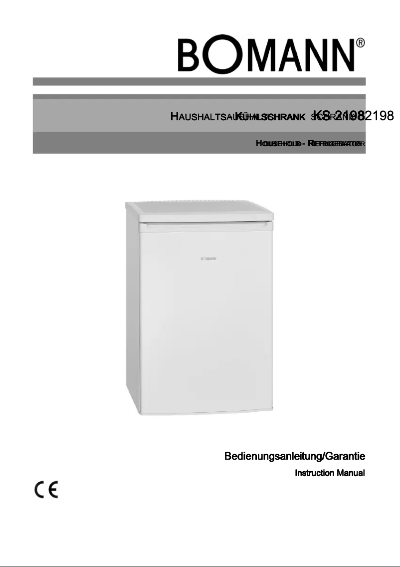 First page image of the manual for KS 2198