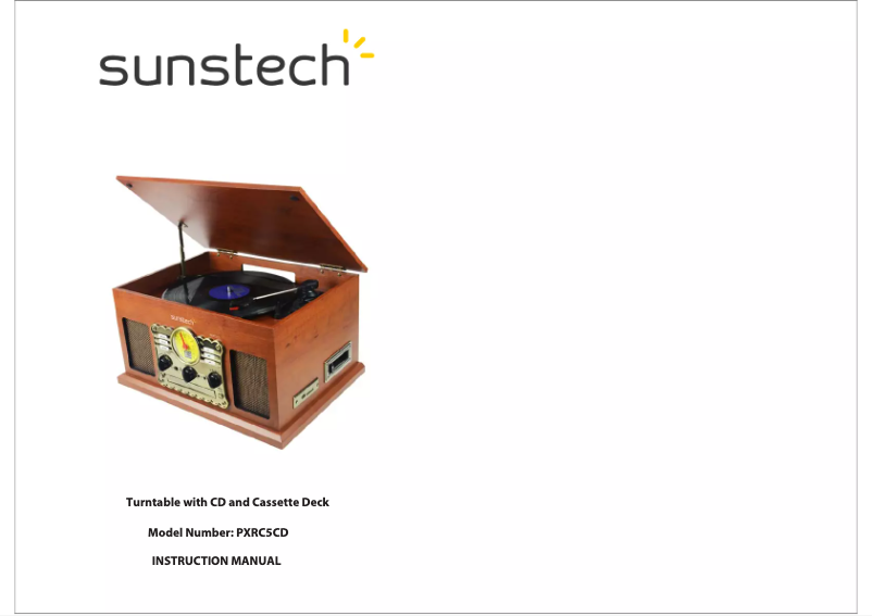 First page image of the manual for PXRC5CD WD