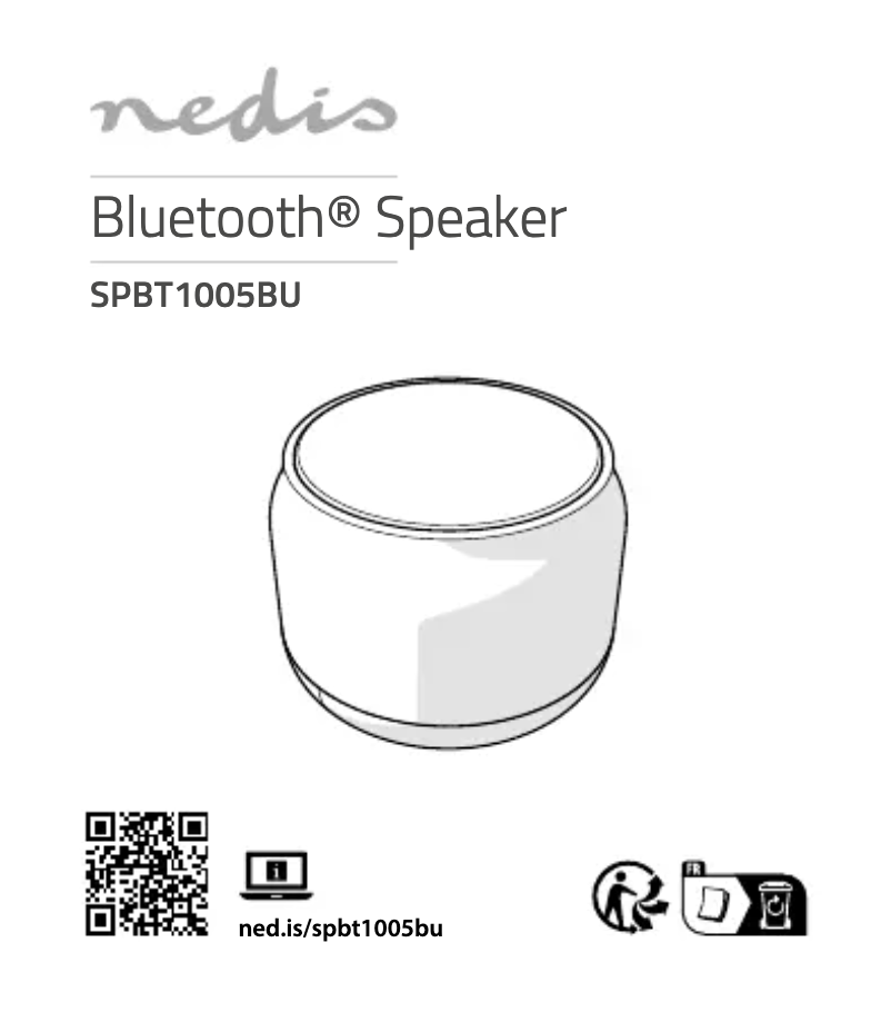 First page image of the manual for SPBT1005BU