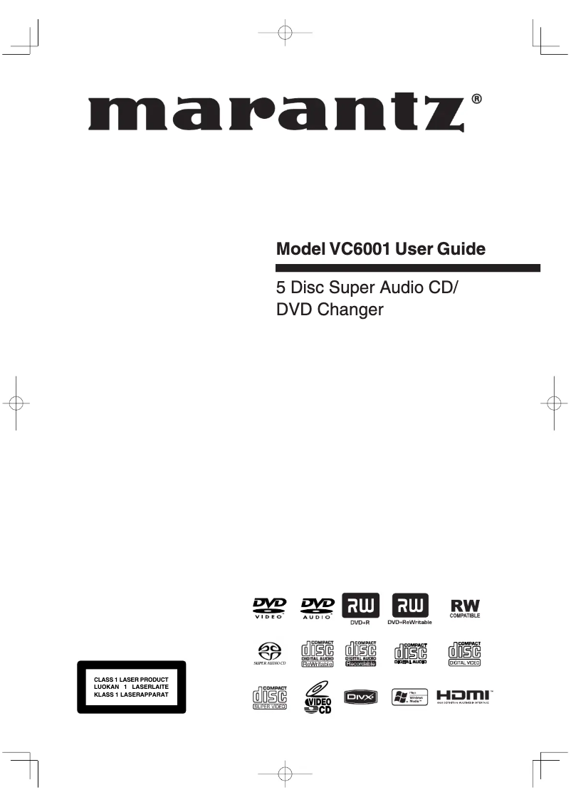 First page image of the manual for VC6001
