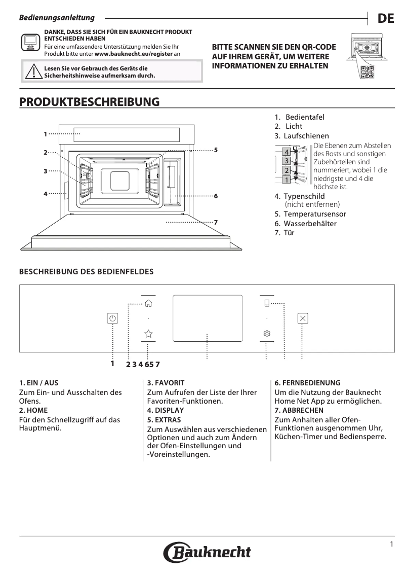 First page image of the manual for ECSK9 P845 BM