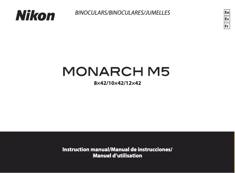 Page 1 of the manual User Manual Nikon Monarch M5 12x42