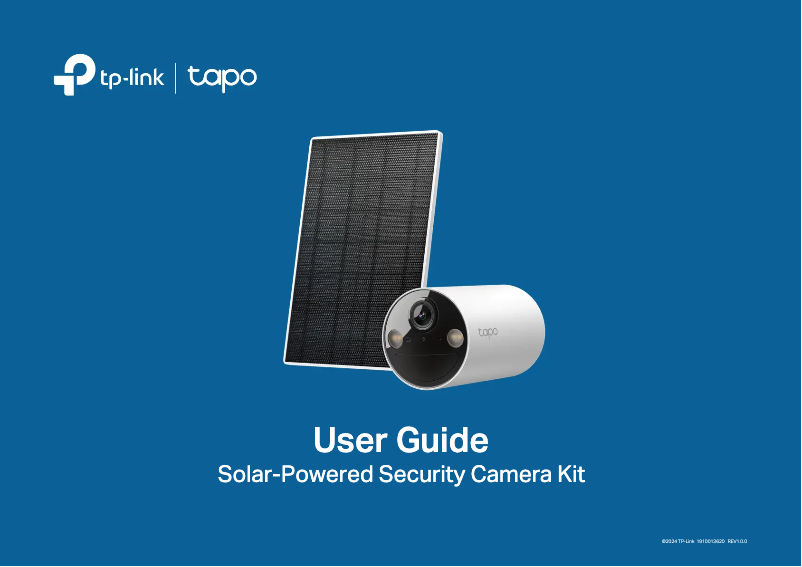 First page image of the manual for Tapo C402