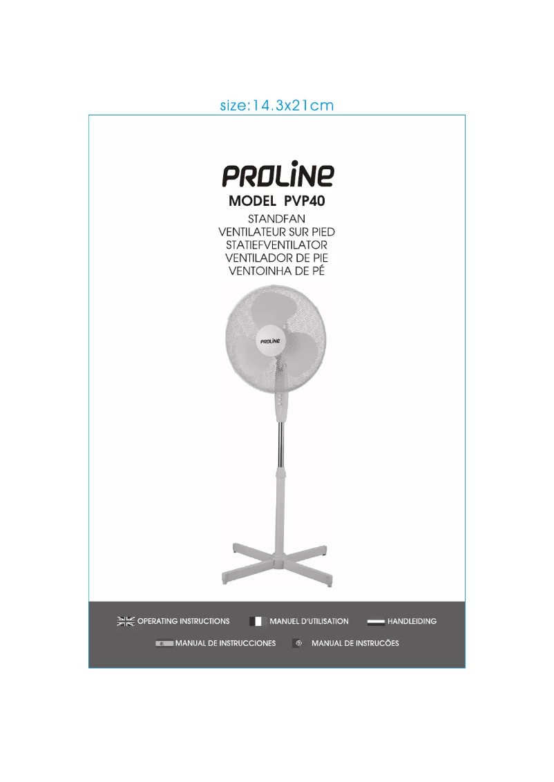 Page 1 of the manual User Manual Proline PVP40