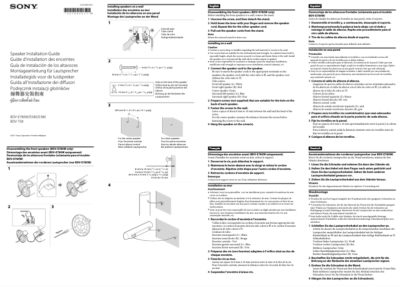 First page image of the manual for BDV-E580