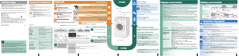 First page image of the manual for WM14E460FF