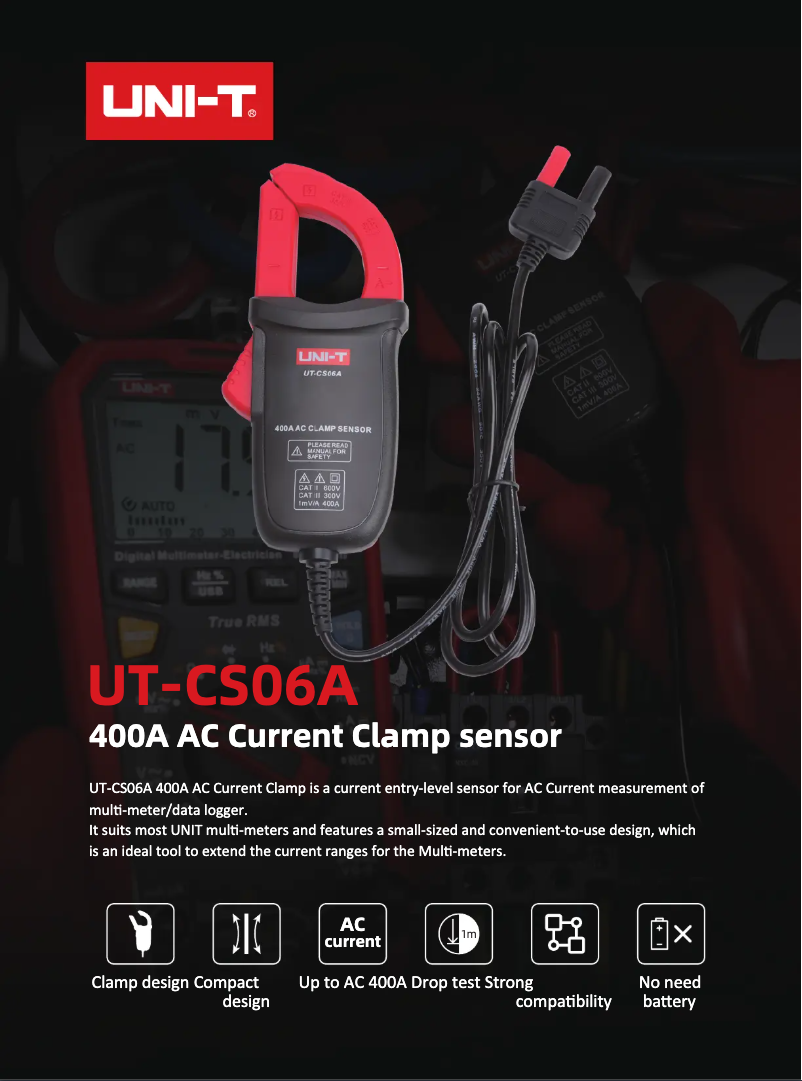 First page image of the manual for UT-CS06A