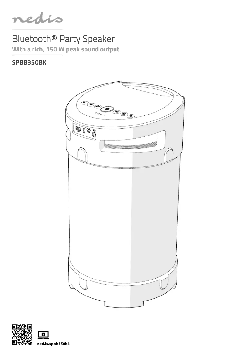 First page image of the manual for SPBB350B