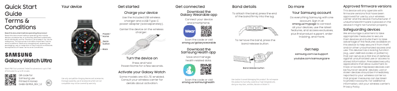 Page 1 of the manual User Manual Samsung Galagy Watch Ultra