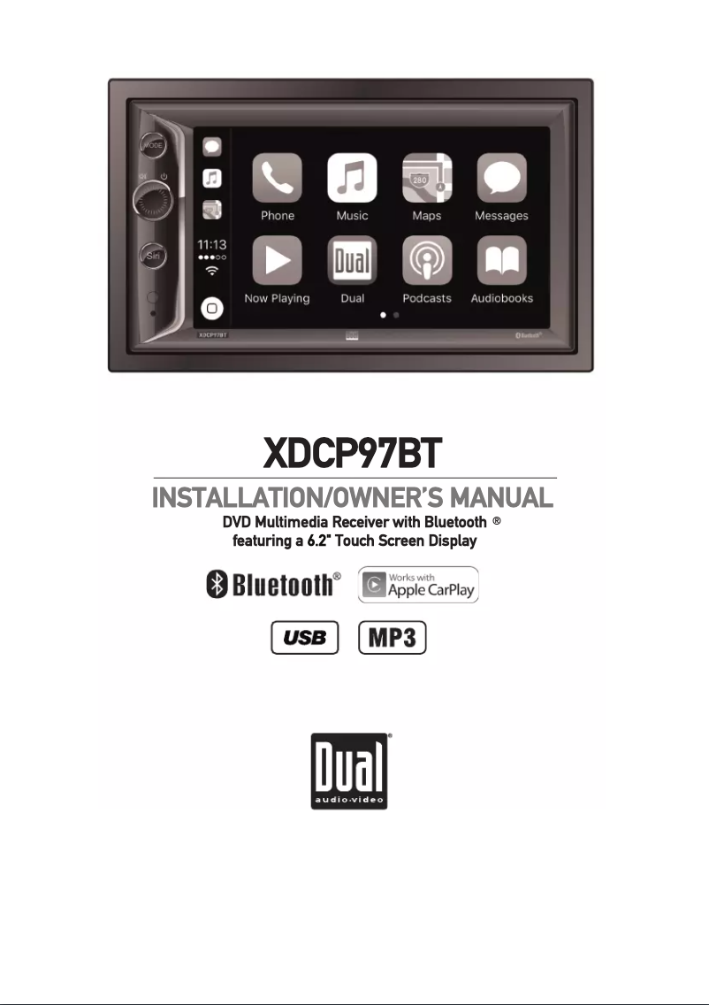 First page image of the manual for XDCP97BT
