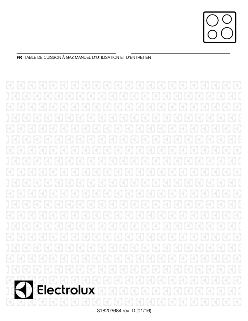 Page 1 of the manual User Manual Electrolux EW30GC55PB