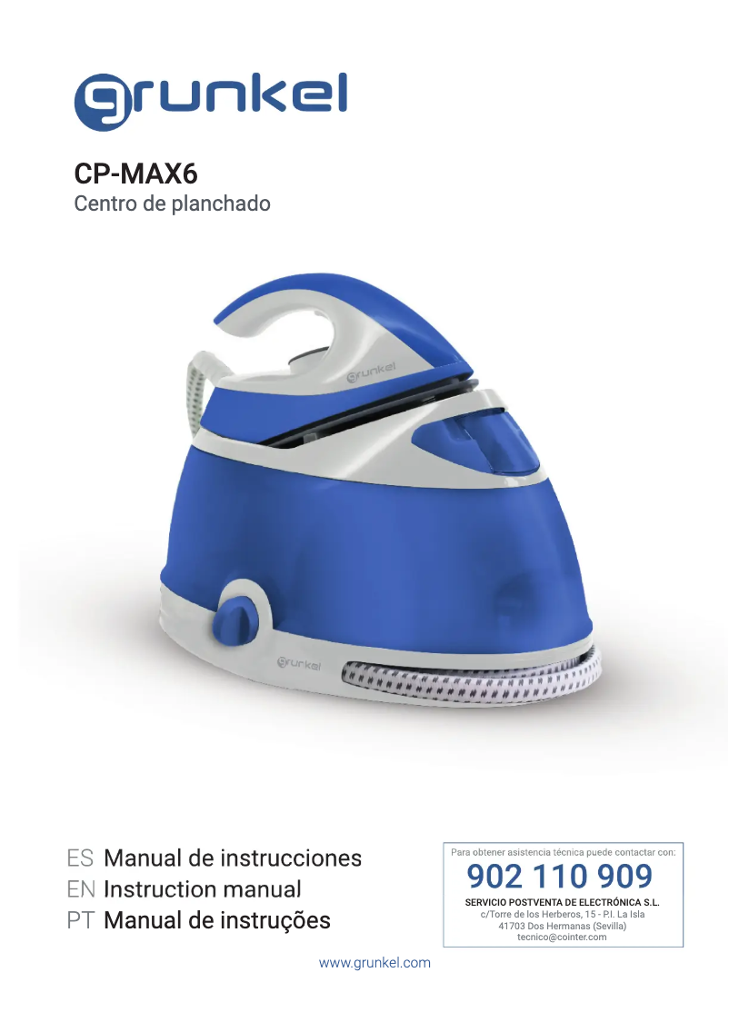 First page image of the manual for CP-MAX6