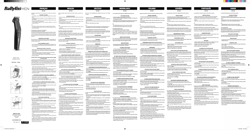 First page image of the manual for MT725E