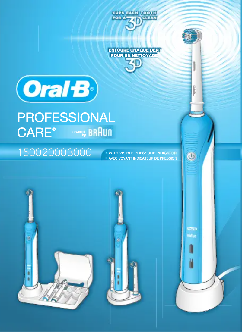 Page 1 of the manual User Manual Oral-B Professional Care 3000 WOW
