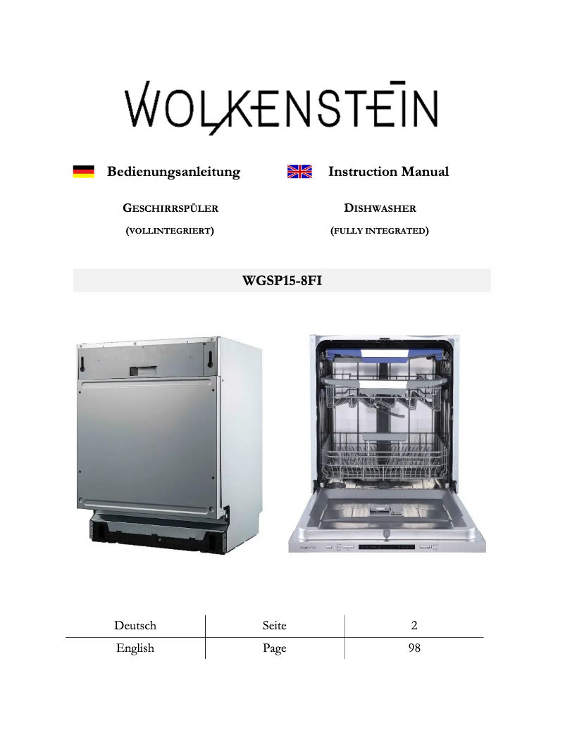 Page 1 of the manual User Manual Wolkenstein WGSP15-8FI