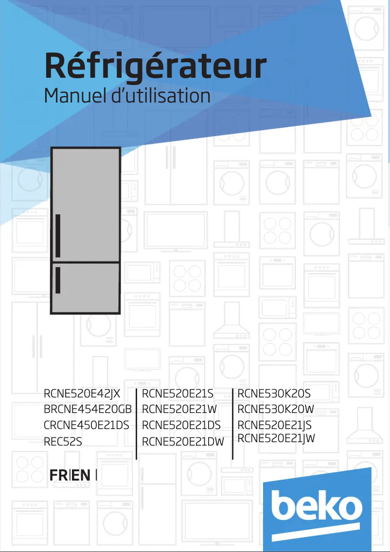 First page image of the manual for RCNE530K20W