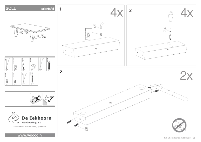 Page 1 of the manual User Manual WOOOD Soll