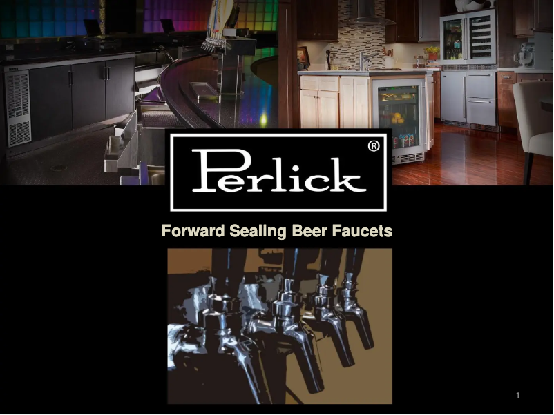 Page 1 of the manual User Manual Perlick GT600