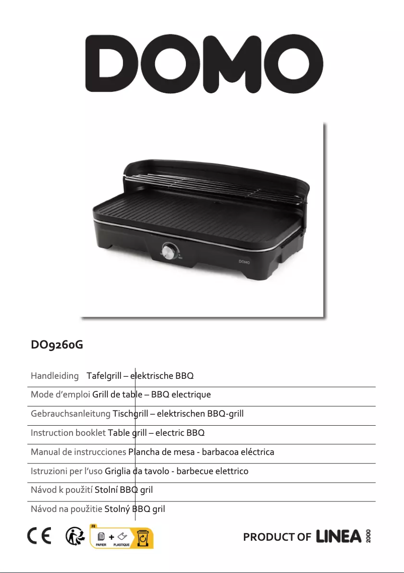 First page image of the manual for DO9260G