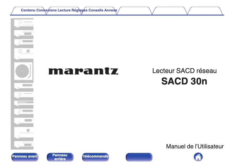 Page 1 of the manual User Manual Marantz SACD 30n