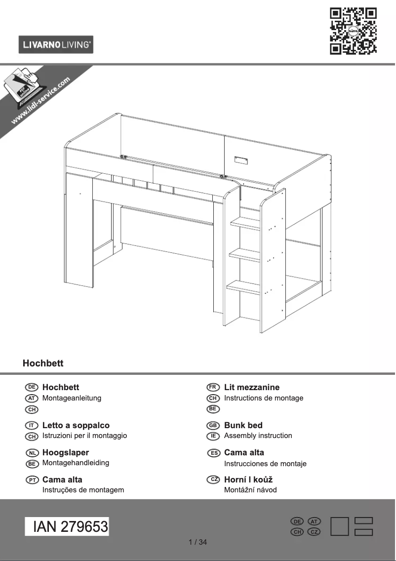First page image of the manual for IAN 279653