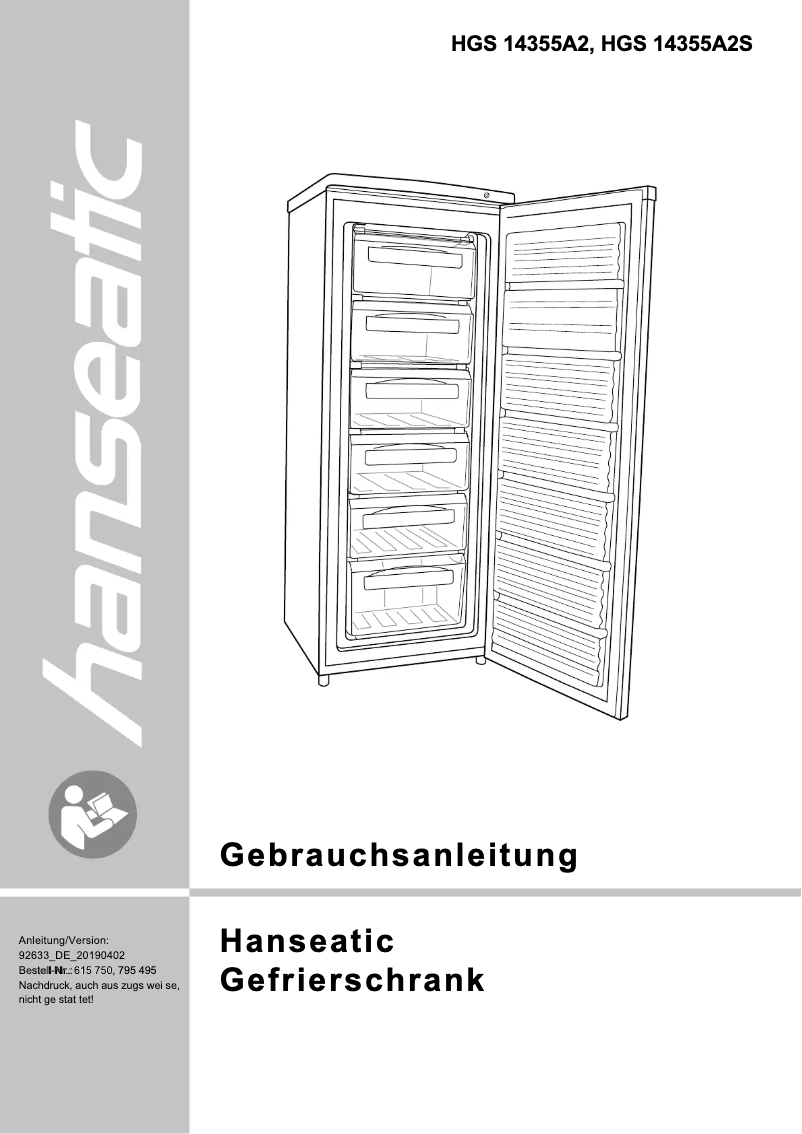 First page image of the manual for HGS14355A2