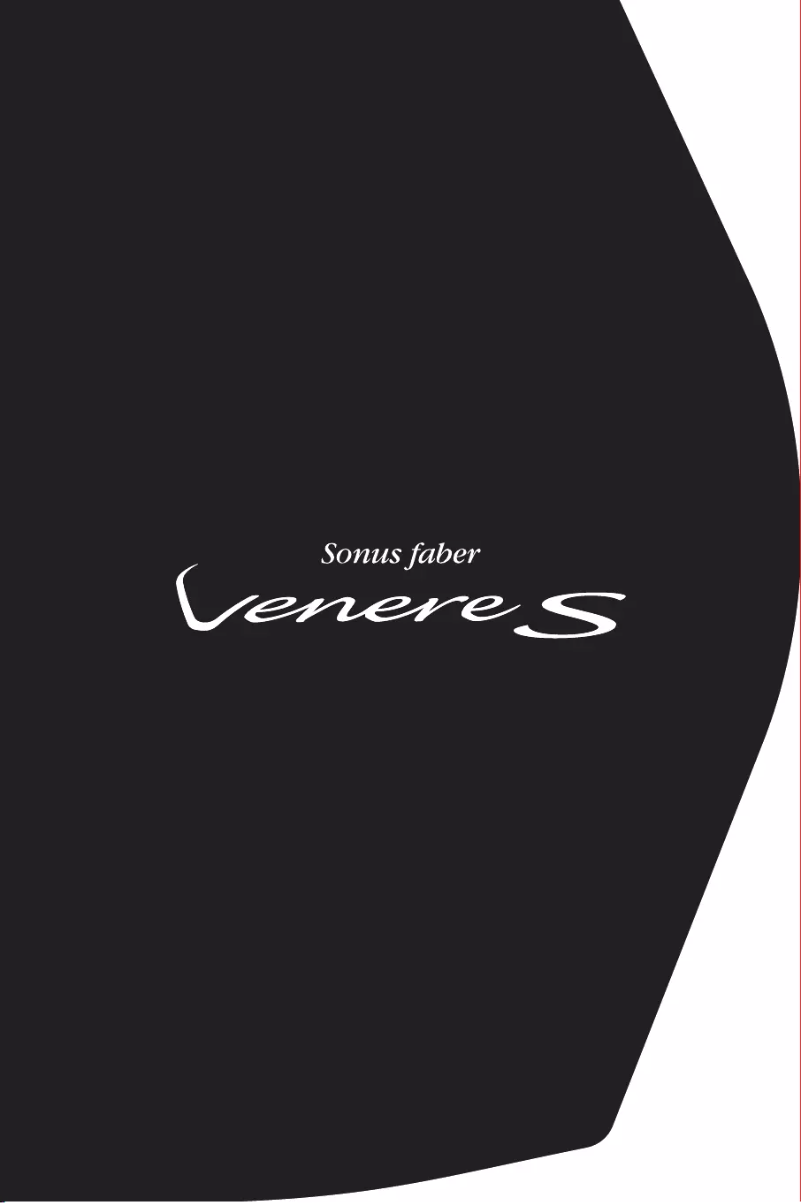 First page image of the manual for Venere Signature