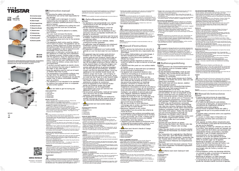 First page image of the manual for BR-2140