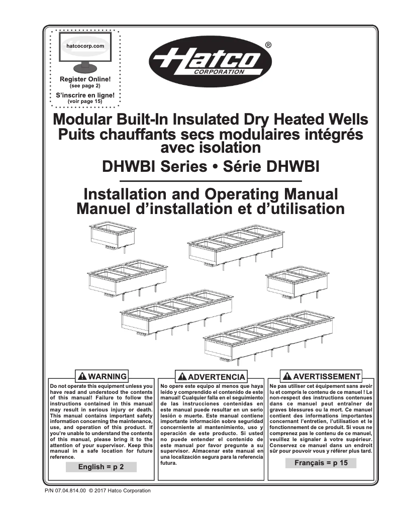 First page image of the manual for DHWBI-5