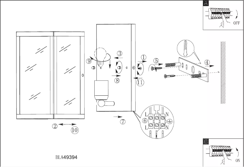 Page 1 of the manual User Manual Eglo Vintage Charterouse