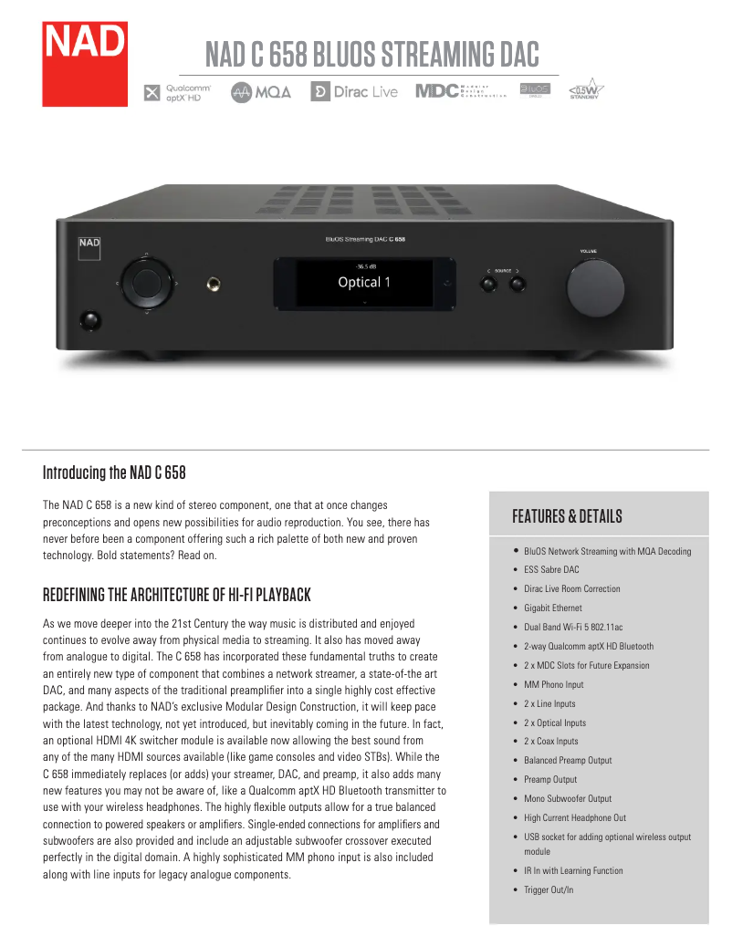 First page image of the manual for C658