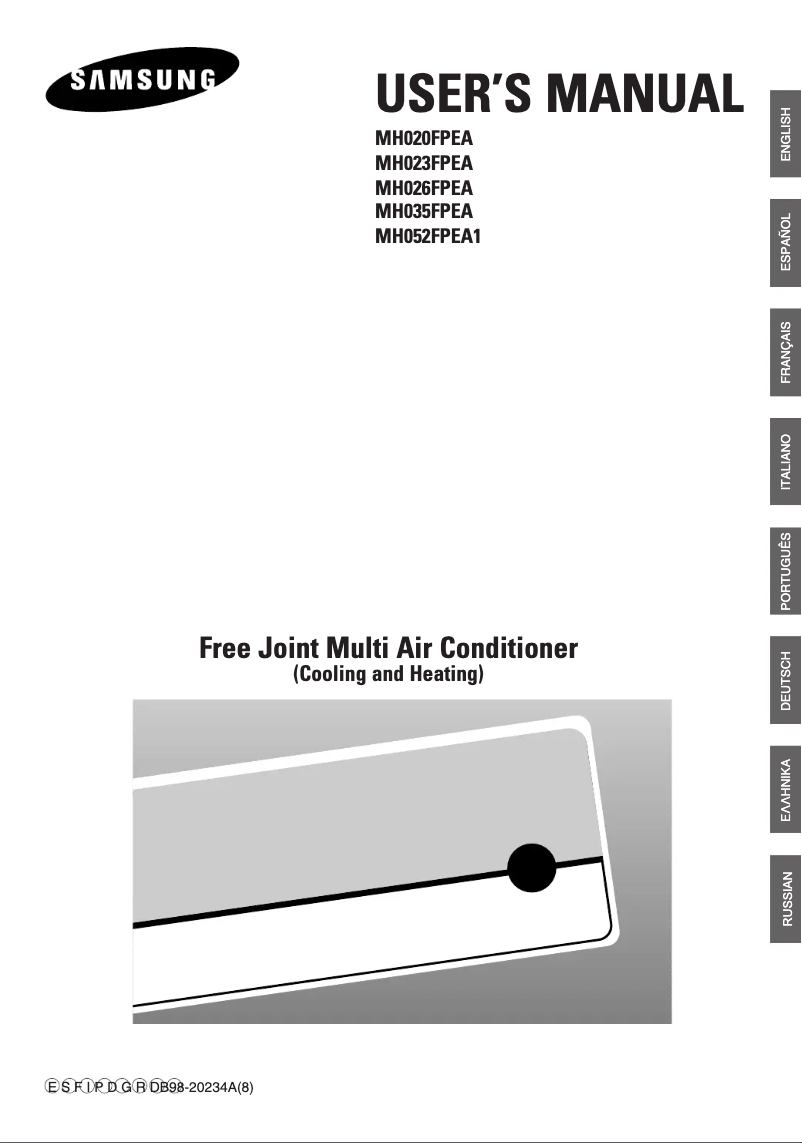 First page image of the manual for MH035FPEA