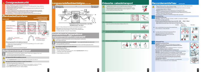 First page image of the manual for WM10E360FF