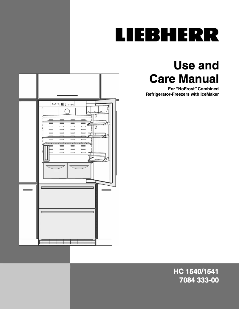 Page 1 of the manual User Manual Liebherr HC 1541