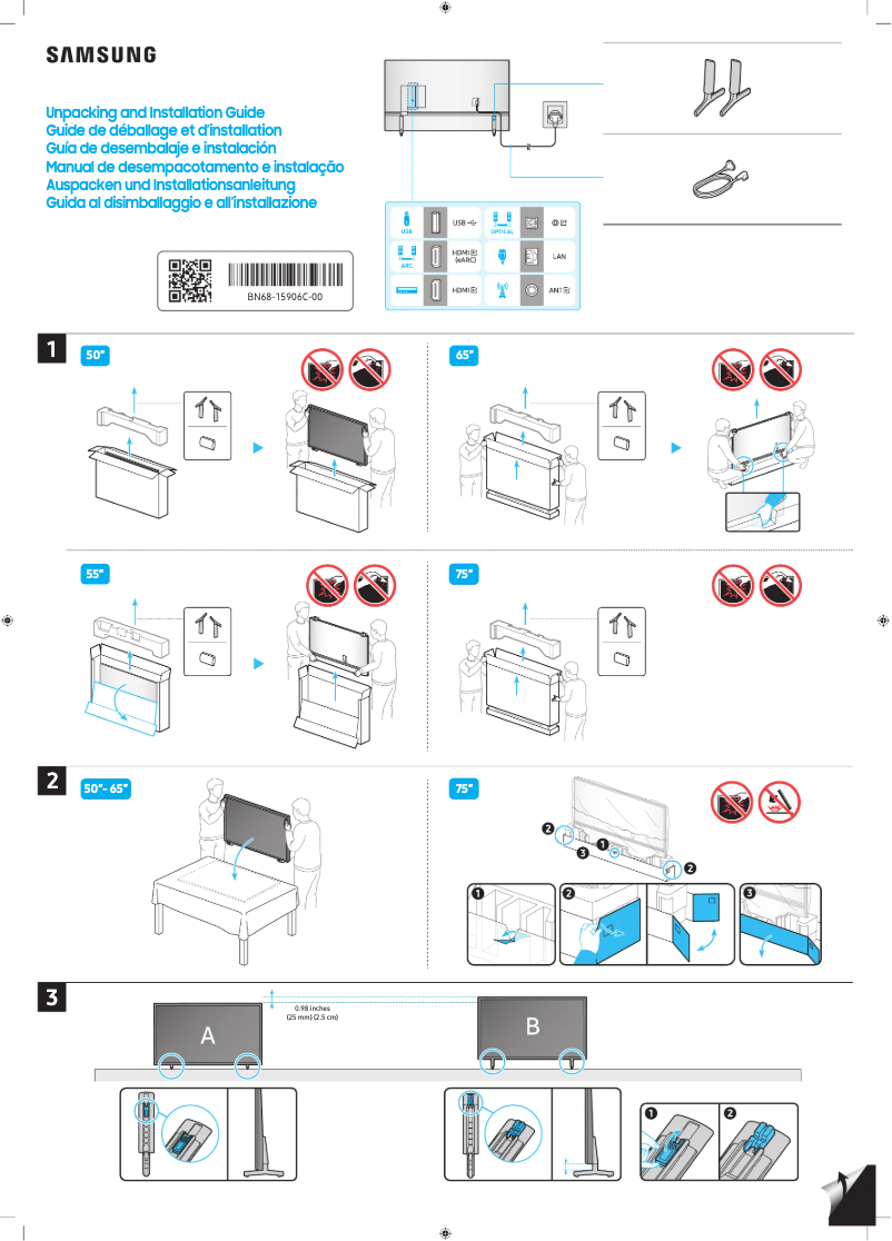 Page 1 of the manual User Manual Samsung UE55CU8100U