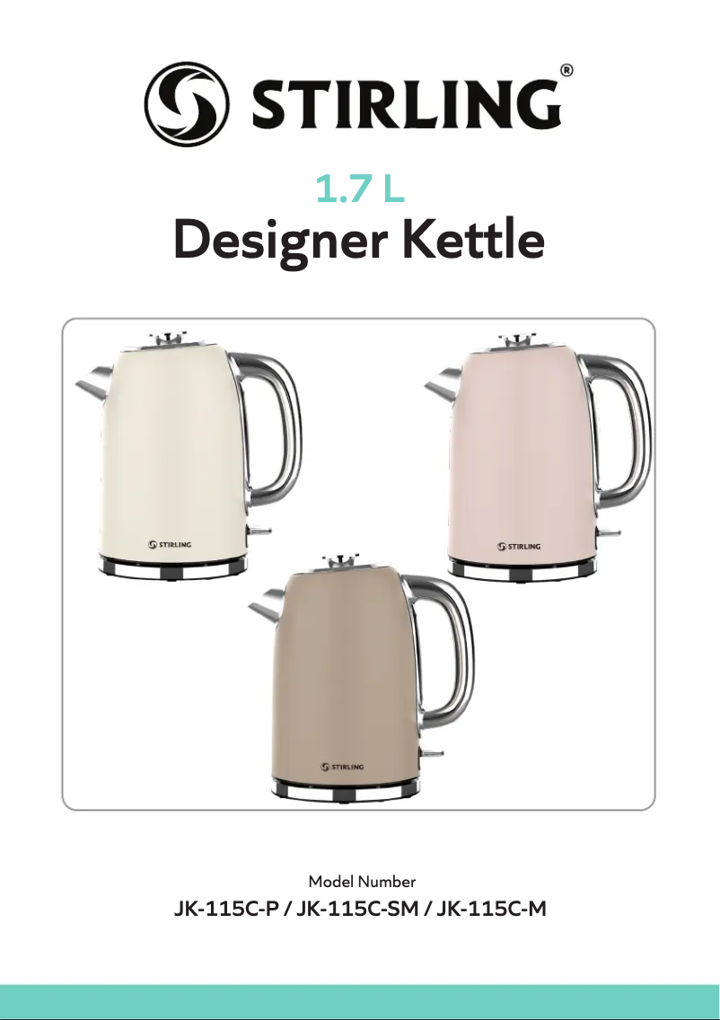 First page image of the manual for JK-115C-P