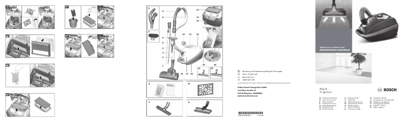 First page image of the manual for In'genius BGL8500