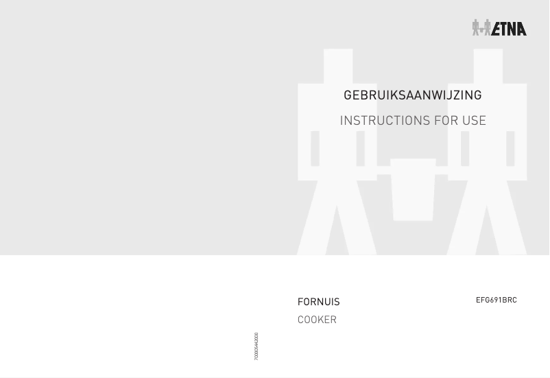 Page 1 of the manual User Manual Etna EFG691