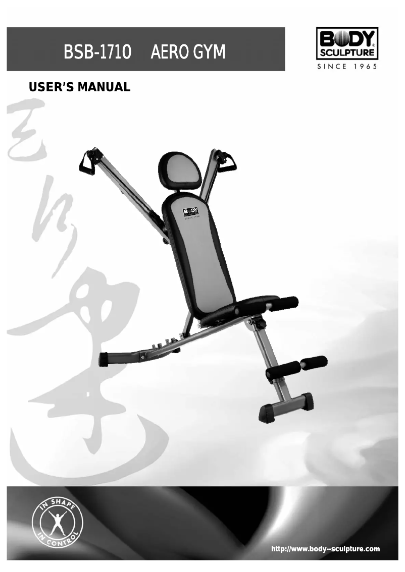 Page 1 of the manual User Manual Body Sculpture BSB-1710