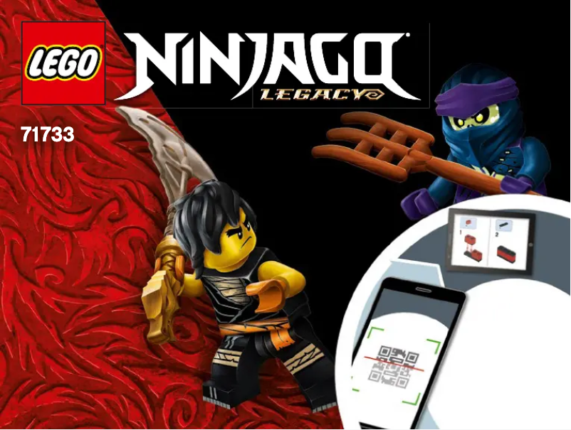 First page image of the manual for Ninjago 71733
