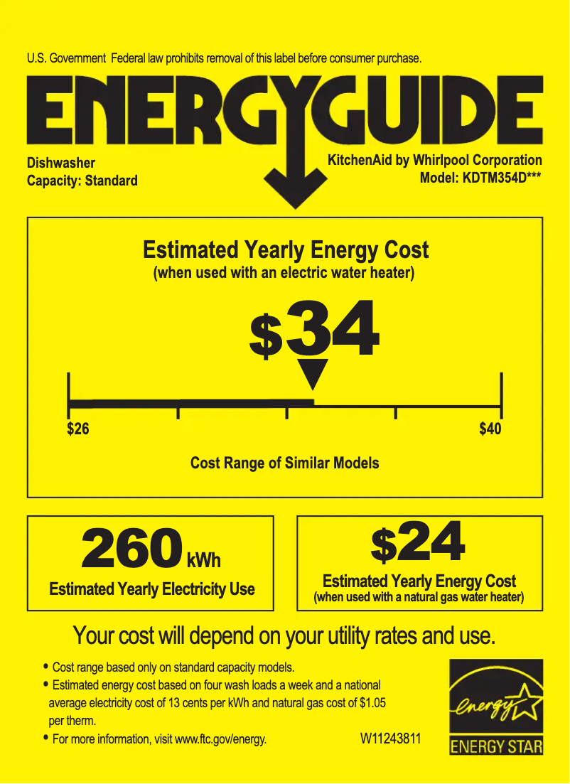 First page image of the manual for Architect KDTM354DSS