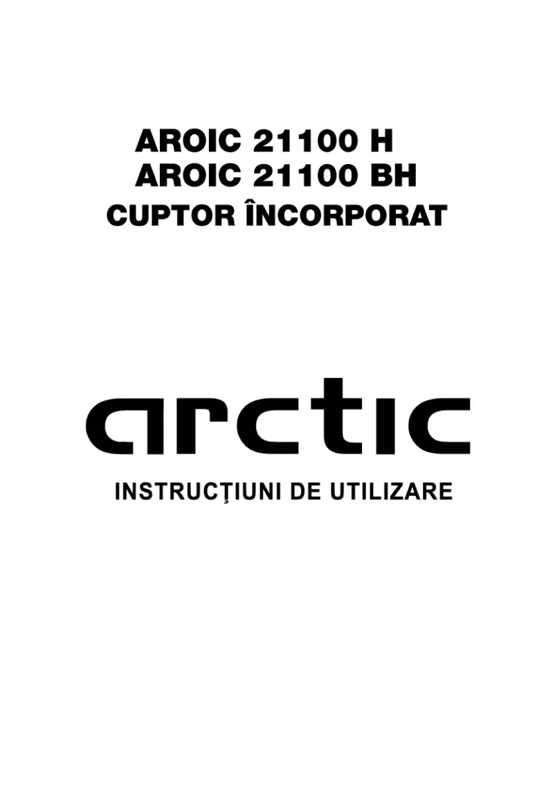 First page image of the manual for AROIC 21100 H