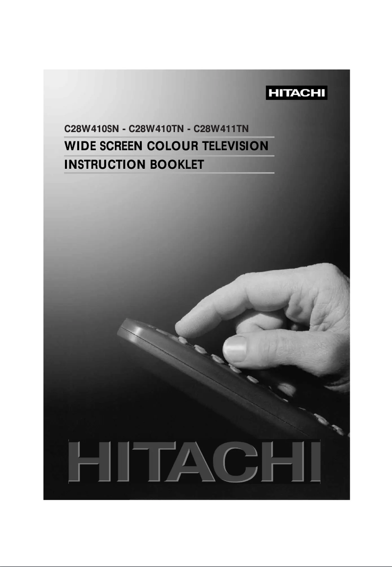 Page 1 of the manual User Manual Hitachi C28W411TN