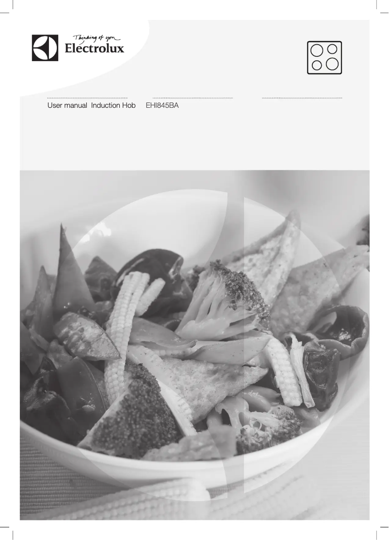 Page 1 of the manual User Manual Electrolux EHI845BA