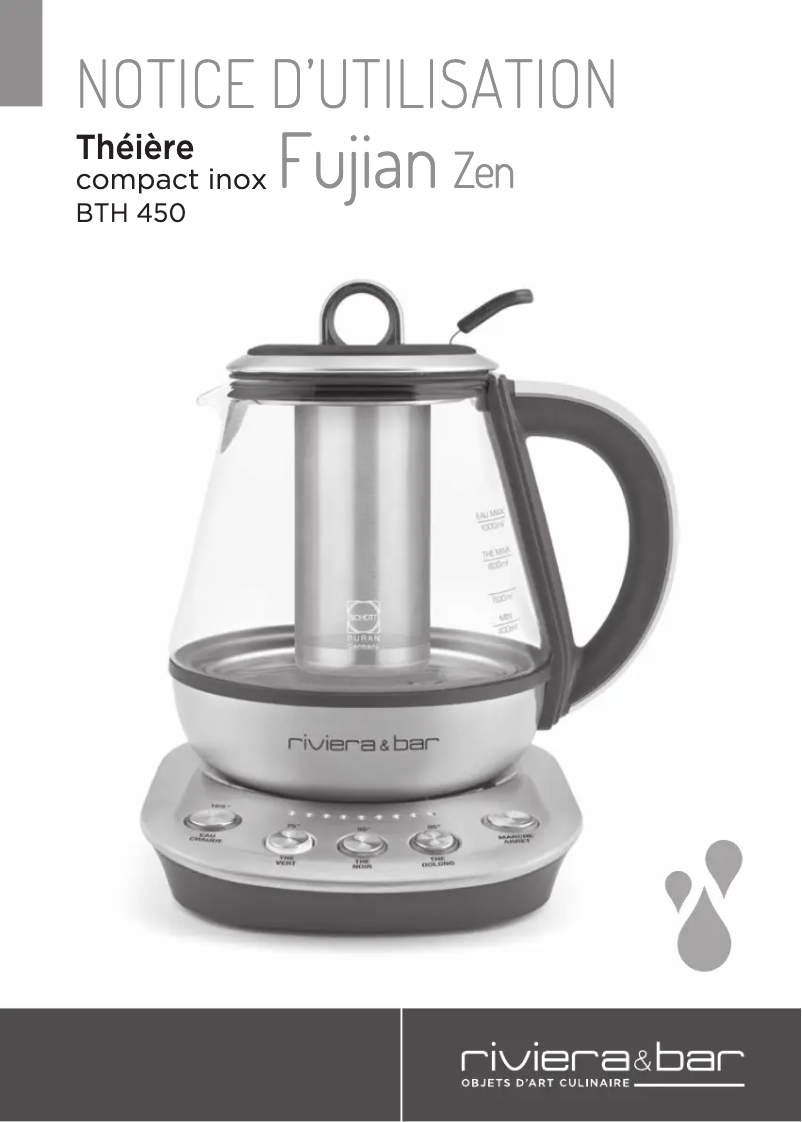 First page image of the manual for BTH450